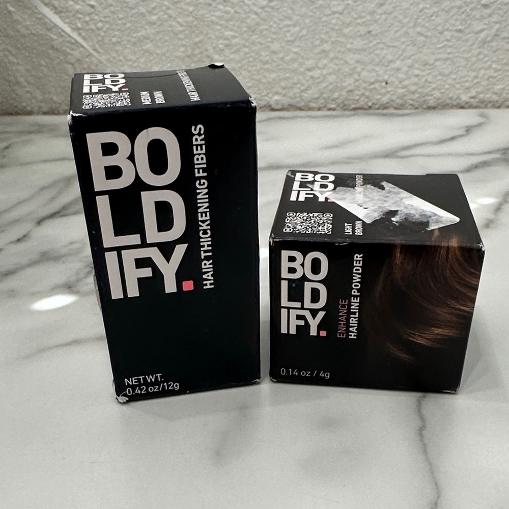 Hair Thickening Fibers and Hairline Powder‎